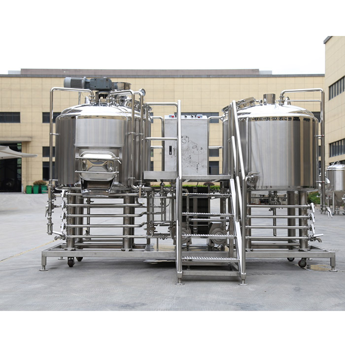 Two-vessel steam heated  brewhouse system